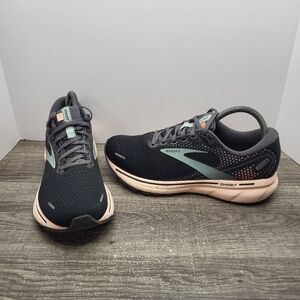 Brooks Ghost 14  Black Peach Running Shoes Sneakers 1203561B026 Womens Size 8.5